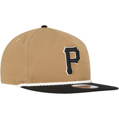Pittsburgh Pirates Golfer Snapback Hat - Khaki/Black | New Era