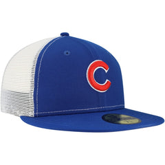Chicago Cubs Team Color 59FIFTY Trucker Fitted Hat - Royal | New Era