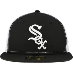 Chicago White Sox Team Color 59FIFTY Trucker Fitted Hat - Black | New Era