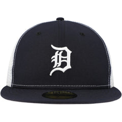 Detroit Tigers Team Color 59FIFTY Trucker Fitted Hat - Navy | New Era