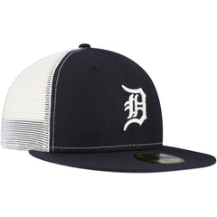Detroit Tigers Team Color 59FIFTY Trucker Fitted Hat - Navy | New Era