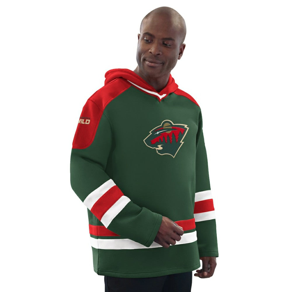 Minnesota Wild Starter Hockey Pullover Hoodie Green/Red