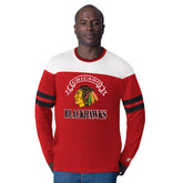 Chicago Blackhawks Starter Blitz Durene Long Sleeve T-Shirt Red