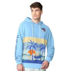 New York Rangers Margaritaville Island Dream Peached Pullover Hoodie Blue