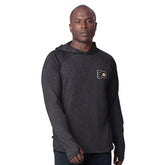 Philadelphia Flyers MSX by Michael Strahan Fast Track Raglan Long Sleeve Hoodie T-Shirt Black