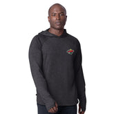 Minnesota Wild MSX by Michael Strahan Fast Track Raglan Long Sleeve Hoodie T-Shirt Black