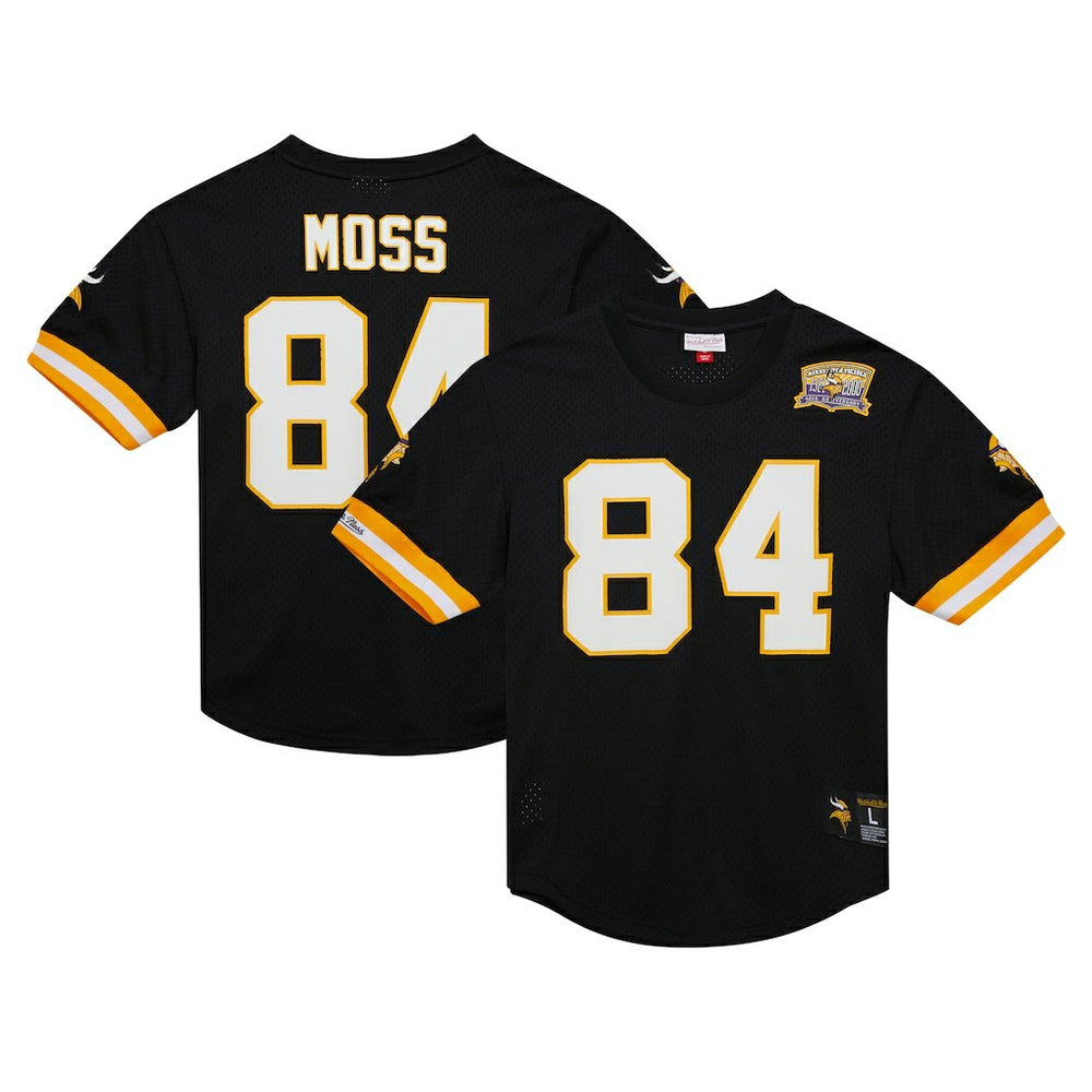Randy Moss Minnesota Vikings Retired Player Name & Number Mesh Top - Black discount
