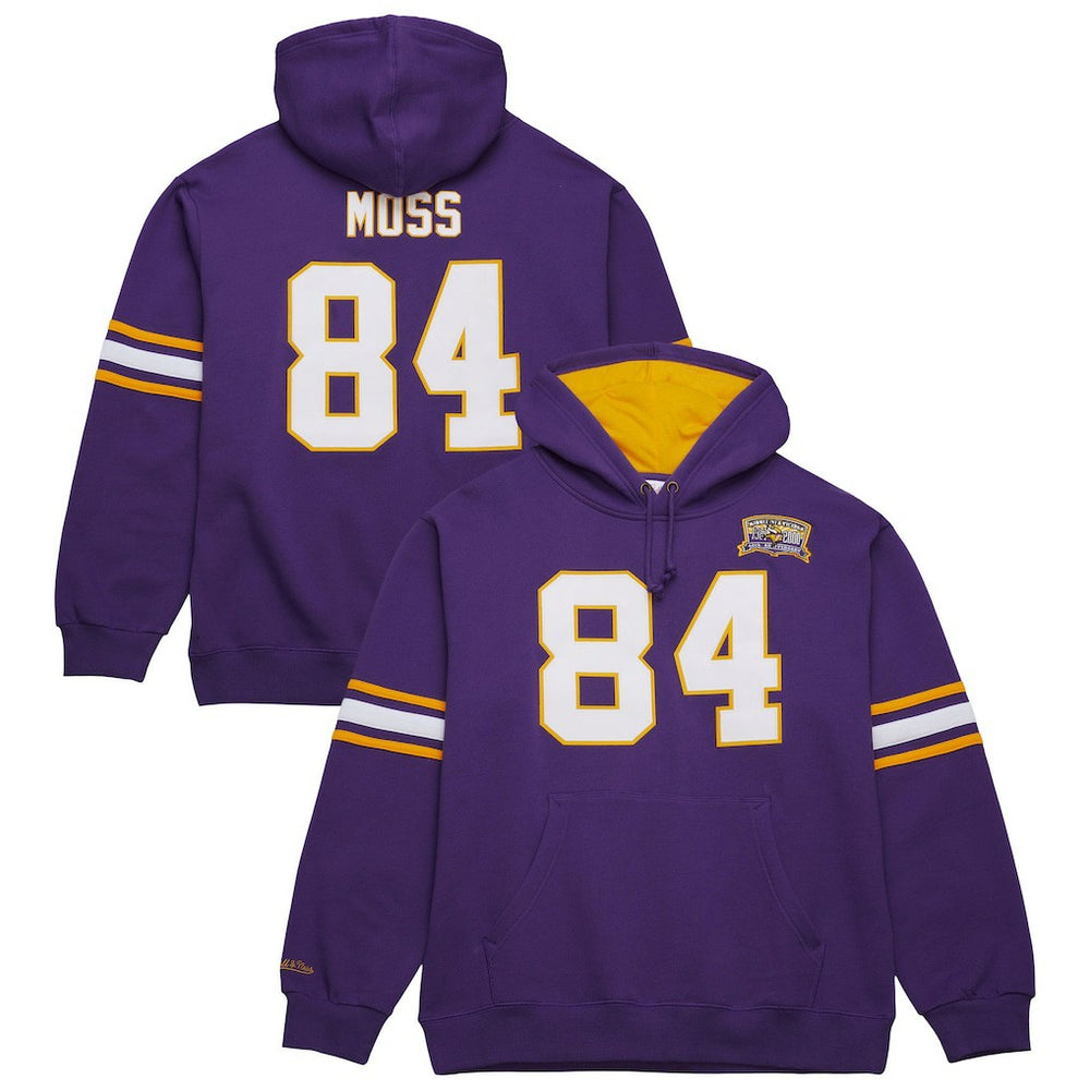 Randy Moss Minnesota Vikings Retired Player Name & Number Pullover Hoodie - Purple sale