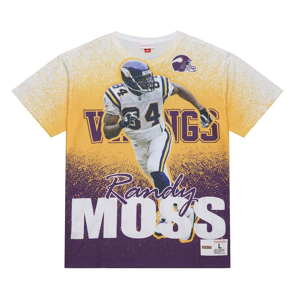 Randy Moss Minnesota Vikings Burst Retired Player T-Shirt - Gray cheap