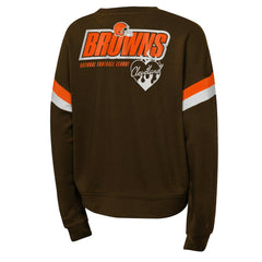 Cleveland Browns Girls Eternal Love Pullover Sweatshirt - Brown outlet