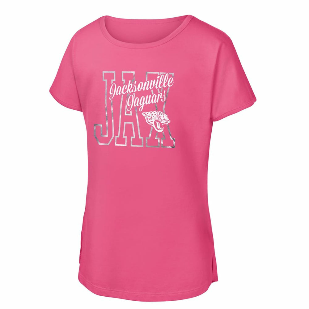Jacksonville Jaguars Girls Youth Signal Caller Dolman T-Shirt - Pink online