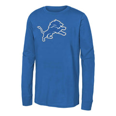 Detroit Lions Youth Primary Logo Long Sleeve T-Shirt - Blue for sale