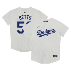 Mookie Betts Los Angeles Dodgers Preschool Home Game Jersey - White | Nike
