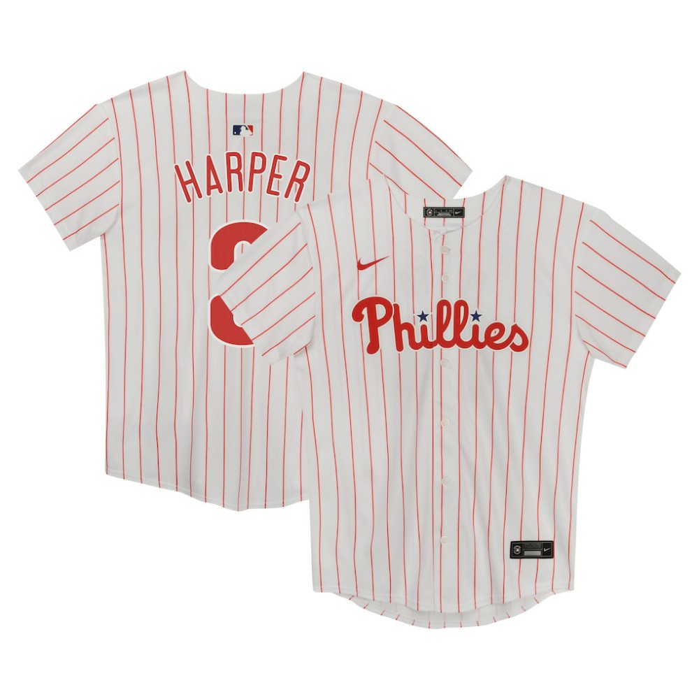 Bryce Harper Philadelphia Phillies Preschool Home Game Jersey - White | Nike