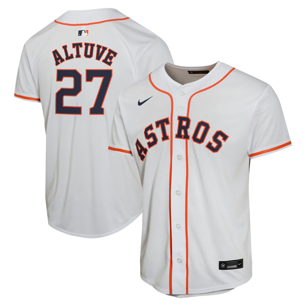 Jose Altuve Houston Astros Youth Home Game Player Jersey - White | Nike