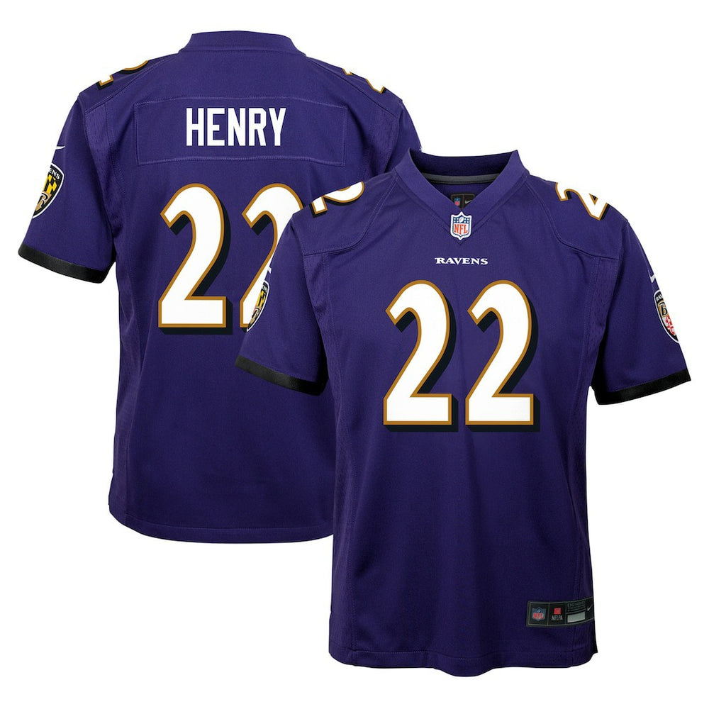 Derrick Henry Baltimore Ravens Youth Game Jersey - Purple | Nike on sale
