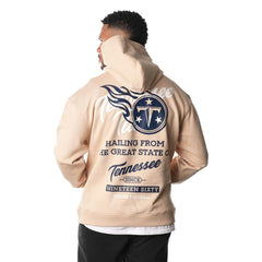Tennessee Titans The Wild Collective Unisex Fleece Pullover Hoodie - Cream on sale