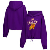 Phoenix Suns Women's 2024/25 City Edition Cropped Pullover Hoodie - Purple | New Era for sale