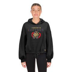 Toronto Raptors Women's 2024/25 City Edition Cropped Pullover Hoodie - Black | New Era online