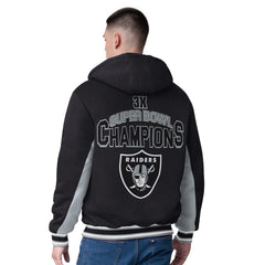 Las Vegas Raiders G-III Extreme No Huddle Commemorative Full-Zip Hoodie Jacket - Black cheap