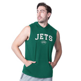New York Jets MSX by Michael Strahan Action Sleeveless Pullover Hoodie - Green discount