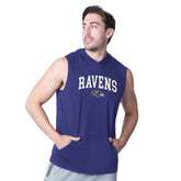 Baltimore Ravens MSX by Michael Strahan Action Sleeveless Pullover Hoodie - Purple sale