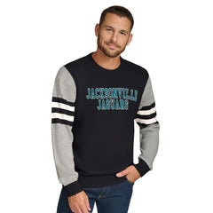 Jacksonville Jaguars Tommy Hilfiger Acrylic Crewneck Pullover Sweater - Black/Heather Gray discount