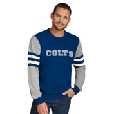 Indianapolis Colts Tommy Hilfiger Acrylic Crewneck Pullover Sweater - Royal/Heather Gray online