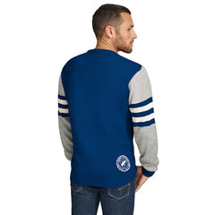 Indianapolis Colts Tommy Hilfiger Acrylic Crewneck Pullover Sweater - Royal/Heather Gray online