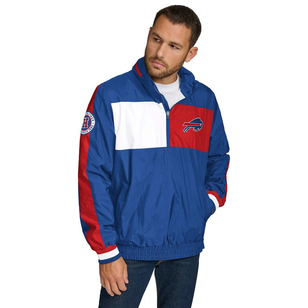 Buffalo Bills Tommy Hilfiger Gael Lightweight Half-Zip Hoodie Jacket - Royal for sale