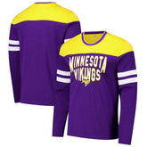 Minnesota Vikings G-III Sports by Carl Banks Adaptive Hail Mary Long Sleeve T-Shirt - Purple/Gold discount