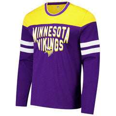 Minnesota Vikings G-III Sports by Carl Banks Adaptive Hail Mary Long Sleeve T-Shirt - Purple/Gold discount