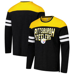 Pittsburgh Steelers G-III Sports by Carl Banks Adaptive Hail Mary Long Sleeve T-Shirt - Black/Gold for sale