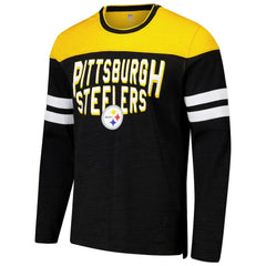 Pittsburgh Steelers G-III Sports by Carl Banks Adaptive Hail Mary Long Sleeve T-Shirt - Black/Gold for sale