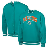 Miami Dolphins G-III Sports by Carl Banks Adaptive Blocker Fleece Pullover Sweatshirt - Aqua online