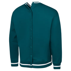 Philadelphia Eagles G-III Sports by Carl Banks Adaptive Blocker Fleece Pullover Sweatshirt - Midnight Green cheap