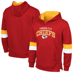 Kansas City Chiefs G-III Sports by Carl Banks Adaptive Faceoff Pullover Hoodie - Red/Gold outlet