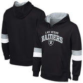 Las Vegas Raiders G-III Sports by Carl Banks Adaptive Faceoff Pullover Hoodie - Black/Silver for sale
