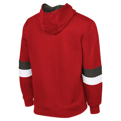 Tampa Bay Buccaneers G-III Sports by Carl BanksMen's Adaptive Faceoff Pullover Hoodie - Red/Pewter discount