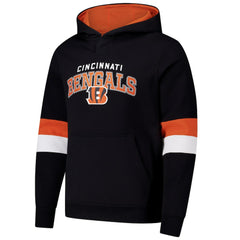 Cincinnati Bengals G-III Sports by Carl Banks Adaptive Faceoff Pullover Hoodie - Black/Orange cheap
