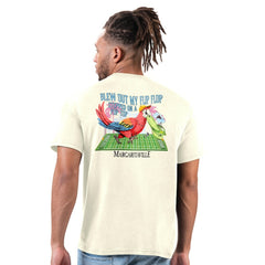 Atlanta Falcons Margaritaville Flip Flop T-Shirt - Cream outlet