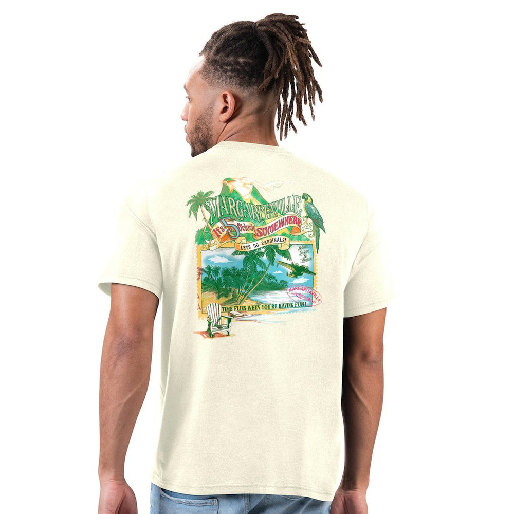 Arizona Cardinals Margaritaville Time Flies T-Shirt - Cream outlet