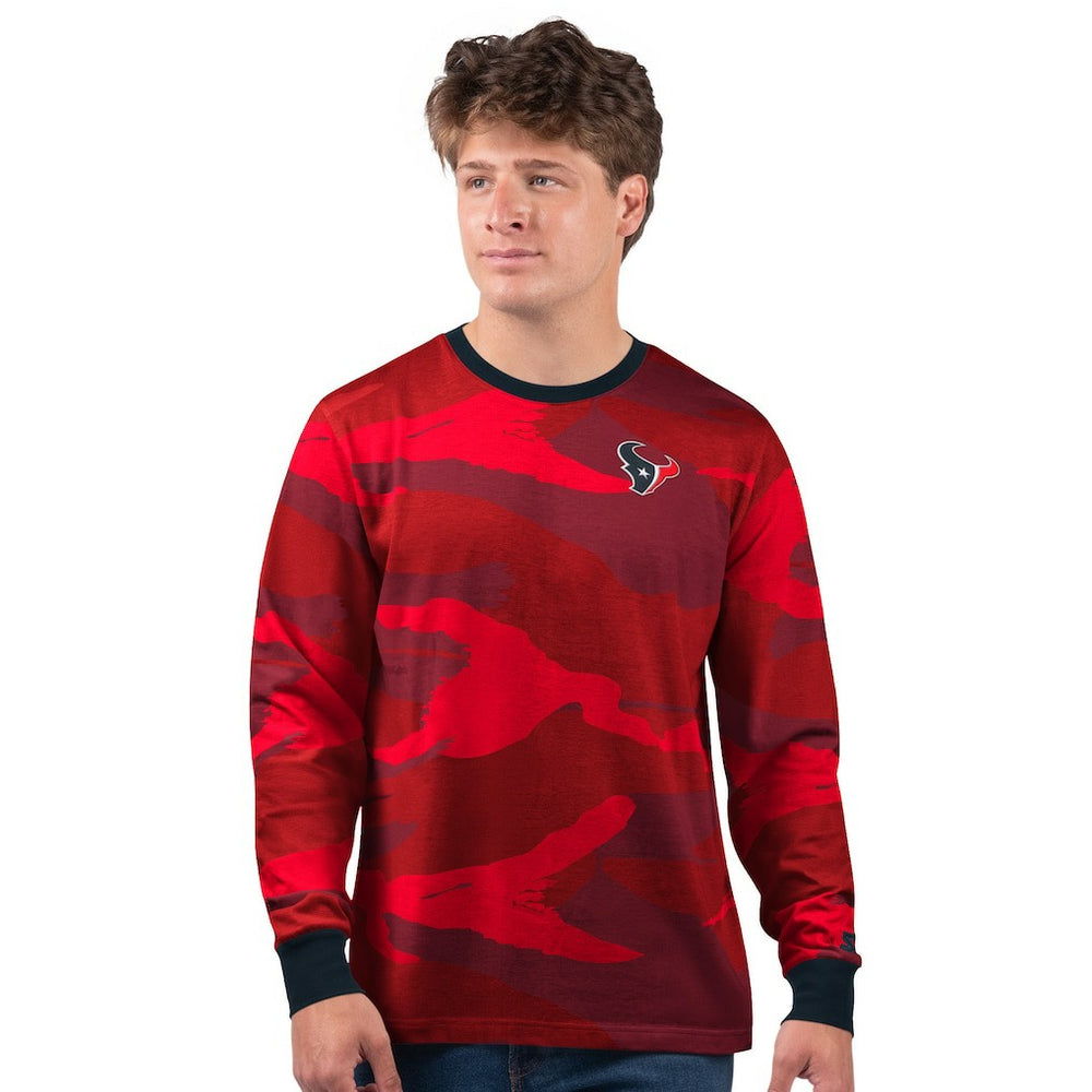 Houston Texans Starter Thursday Night Gridiron Long Sleeve T-Shirt- Red on sale