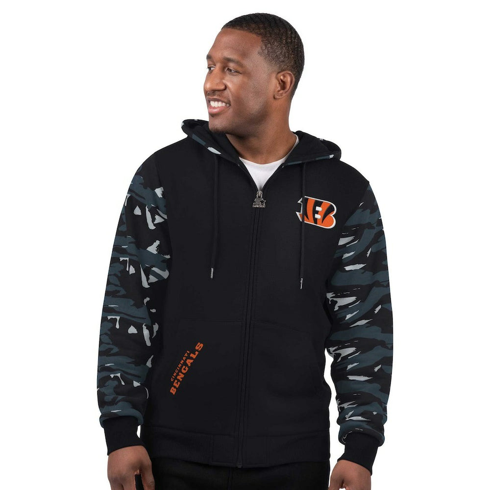 Cincinnati Bengals Starter Thursday Night Gridiron Full-Zip Hoodie - Black discount