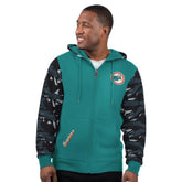 Miami Dolphins Starter Thursday Night Gridiron Vintage Logo Full-Zip Hoodie - Aqua outlet
