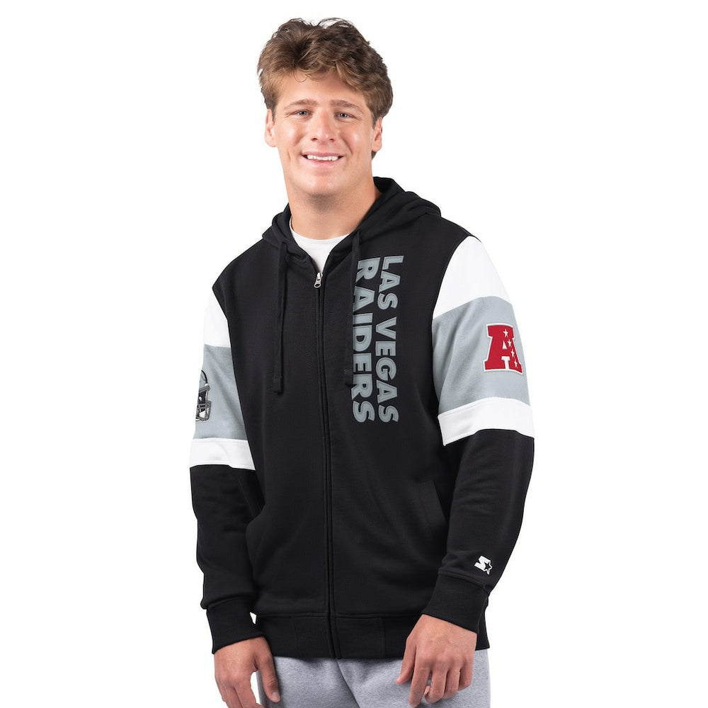 Las Vegas Raiders Starter Extreme Full-Zip Hoodie - Black cheap