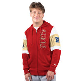 San Francisco 49ers Starter Extreme Full-Zip Hoodie - Scarlet sale