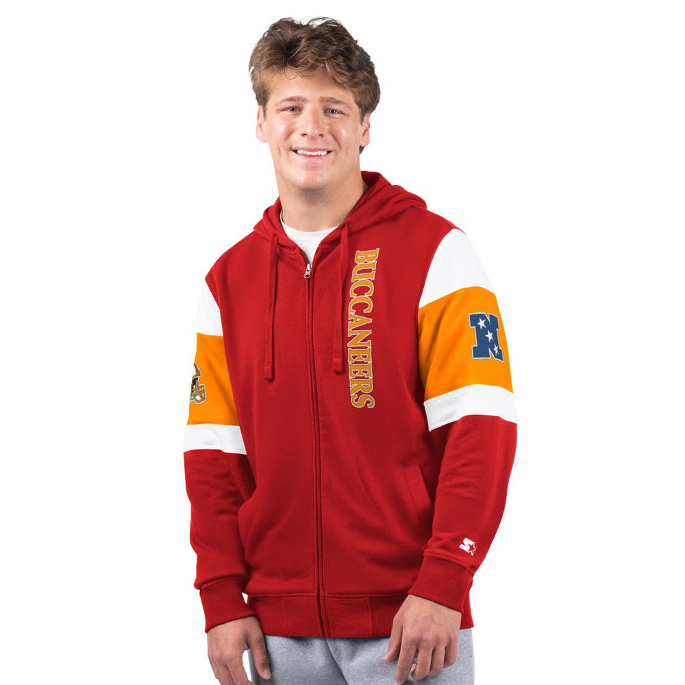 Tampa Bay Buccaneers Starter Extreme Vintage Logo Full-Zip Hoodie - Red on sale