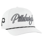 Pittsburgh Pirates Overhand Speckle Hitch Rope Adjustable Hat - White | 47 brand