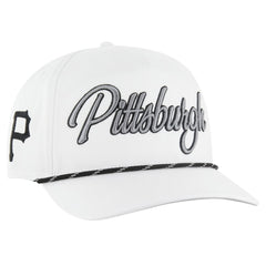 Pittsburgh Pirates Overhand Speckle Hitch Rope Adjustable Hat - White | 47 brand